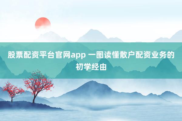 股票配资平台官网app 一图读懂散户配资业务的初学经由